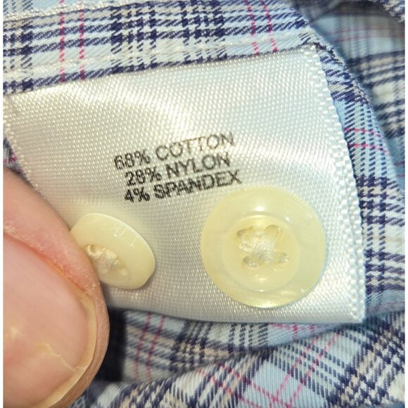 Peter Millar Mens Plaid Dress Shirt XXL - Picture 6 of 8